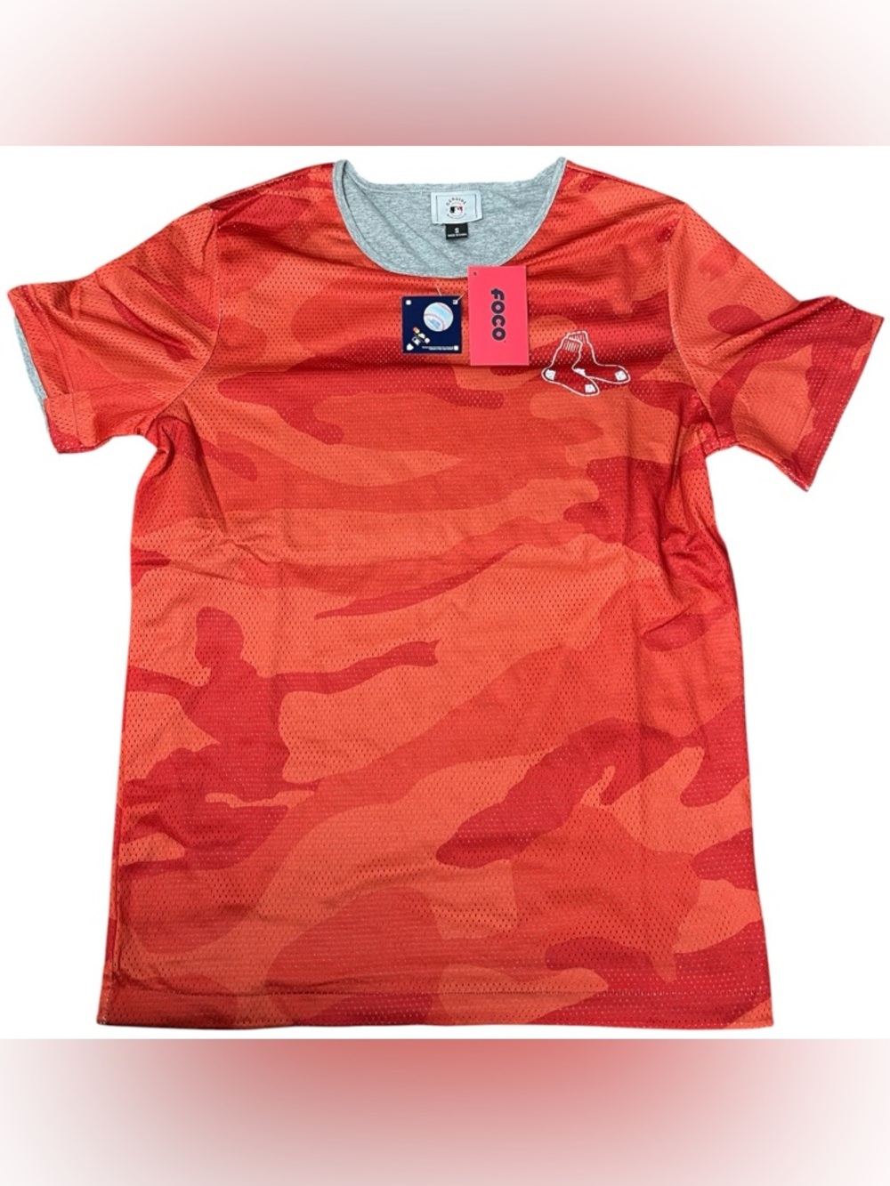 FOCO Boston Red Sox Reversible Camo Jersey Tee Genuine Merchandise Men’s Small